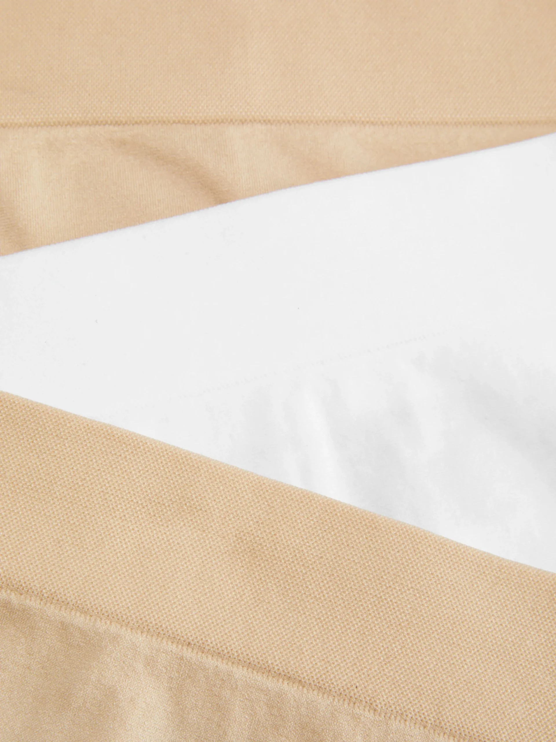 Culotte|Primark Lot De 3 Culottes Hautes Et Couvrantes Sans Coutures Taupe