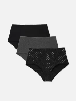 Culotte|Primark Lot De 3 Culottes Menstruelles Taille Haute Gris chiné