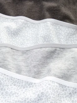 Culotte|Primark Lot De 4 Culottes Pour Tous Les Jours Gris