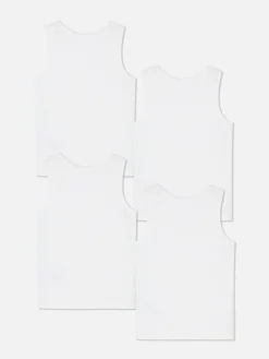 Sous-Vêtement|Primark Lot De 4 Débardeurs Thermiques Blanc