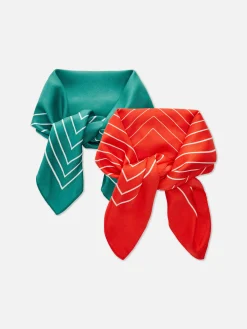 Chapeaux, Gants Et Écharpes|Primark Lot De 2 Foulards Rita Ora Rouge
