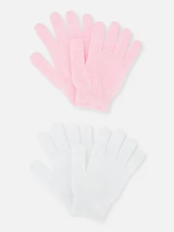 Exfoliants|Primark Lot De 2 Gants Exfoliants Multicolore