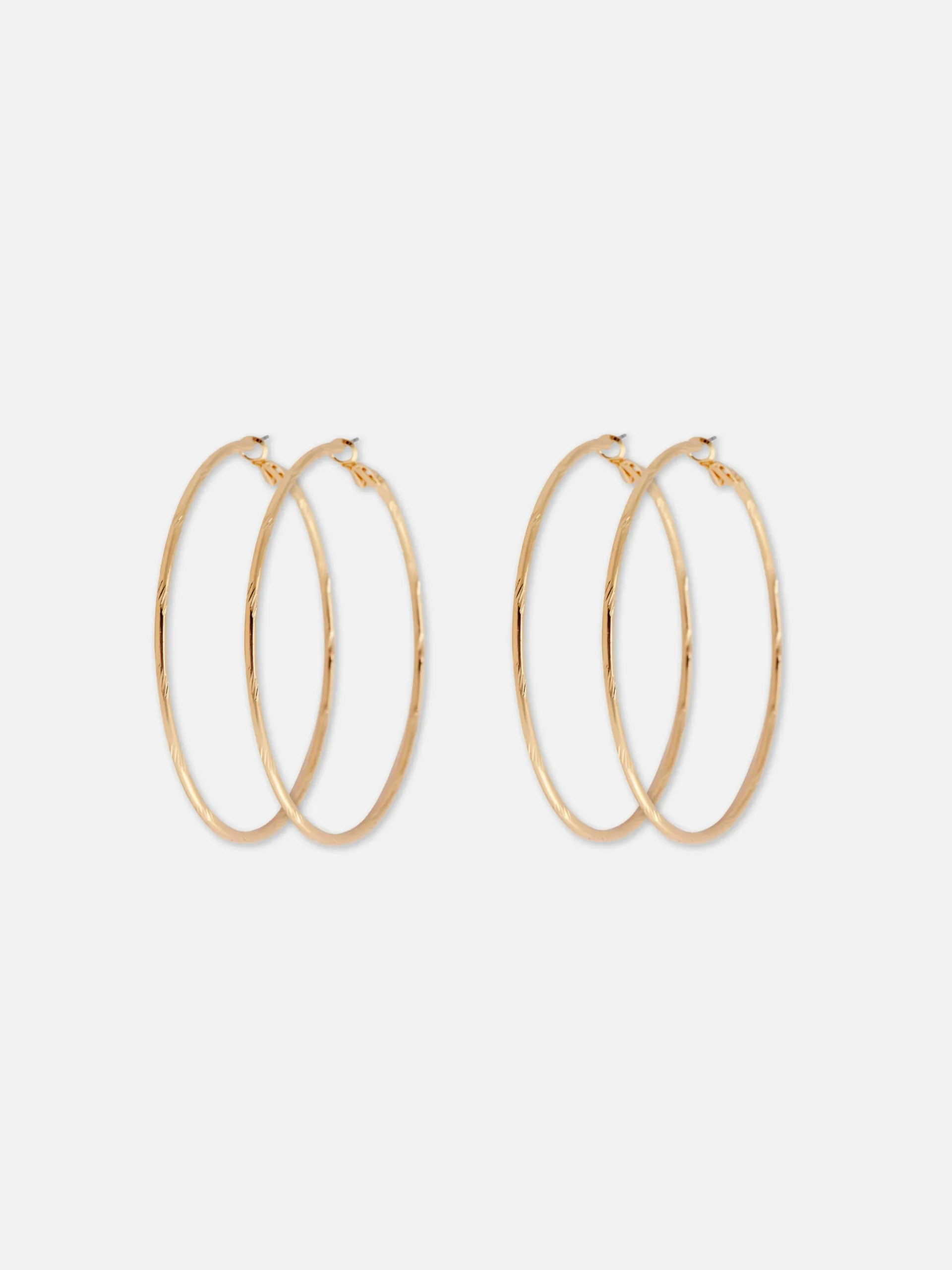 Bijoux|Primark Lot De 2 Grandes Paires De Créoles Jaune