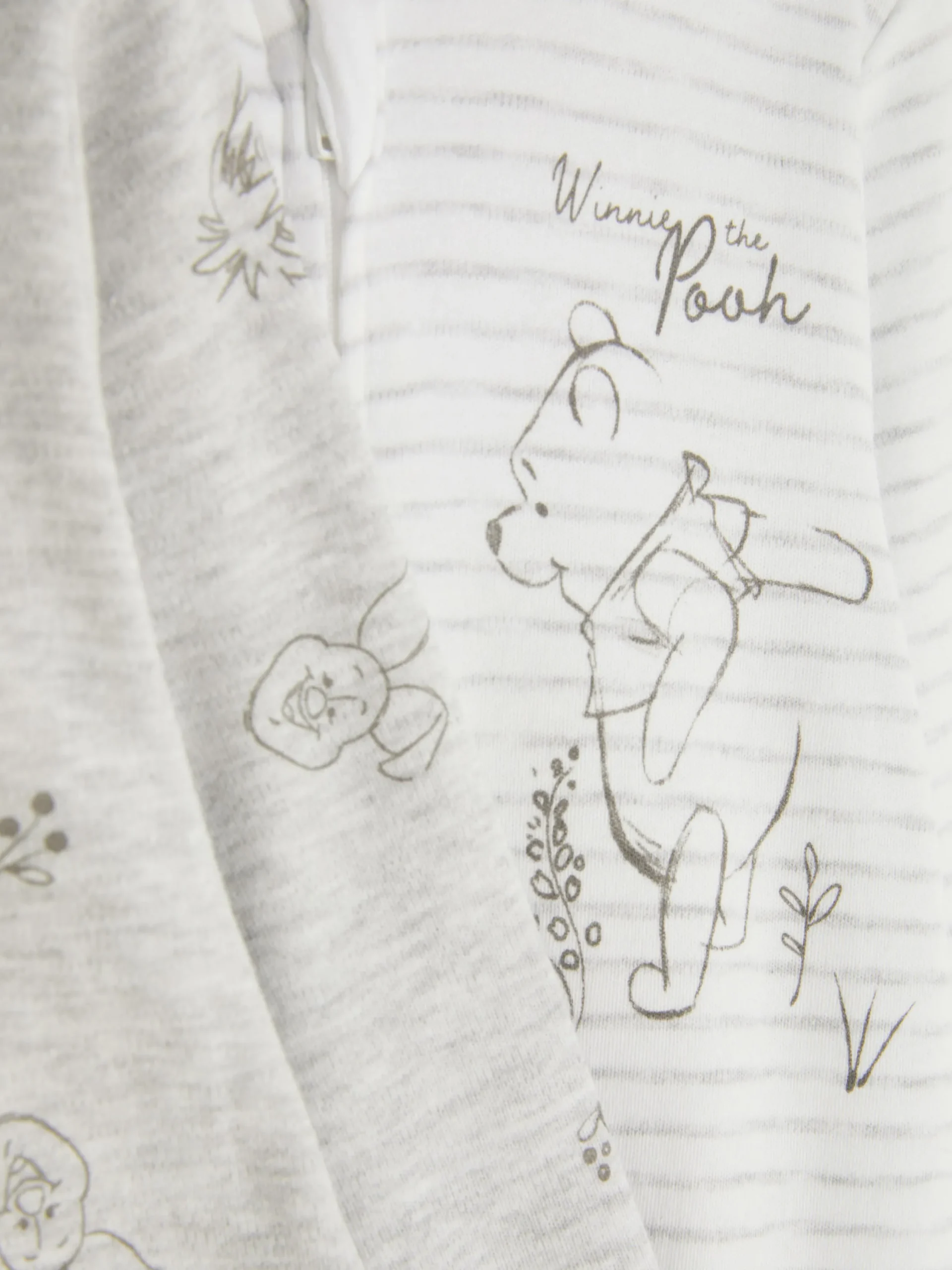 Grenouillères Et Gigoteuses|Primark Lot De 2 Grenouillères Disney Winnie L'ourson Blanc