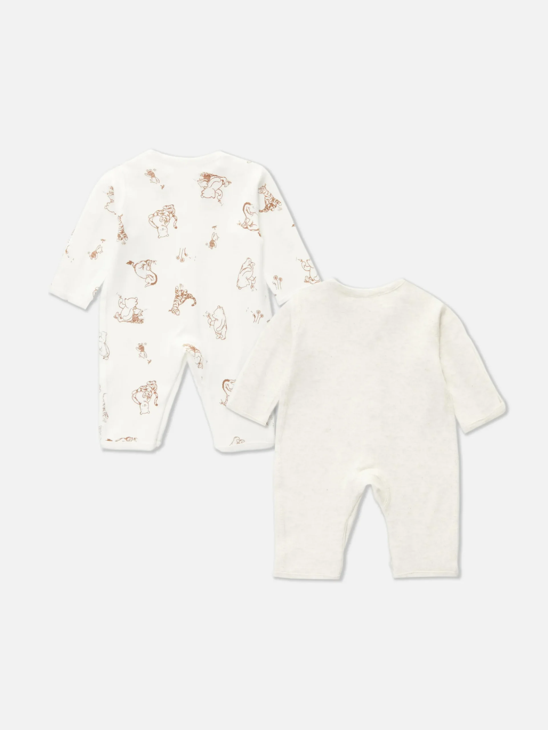 Ensembles Et Tenues|Primark Lot De 2 Grenouillères Pour Bébé Prématuré Disney Écru