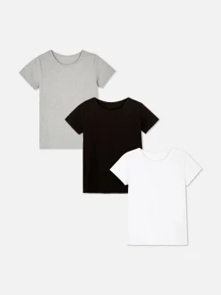 Sous-Vêtement|Primark Lot De 3 Hauts Thermiques à Manches Courtes Multicolore