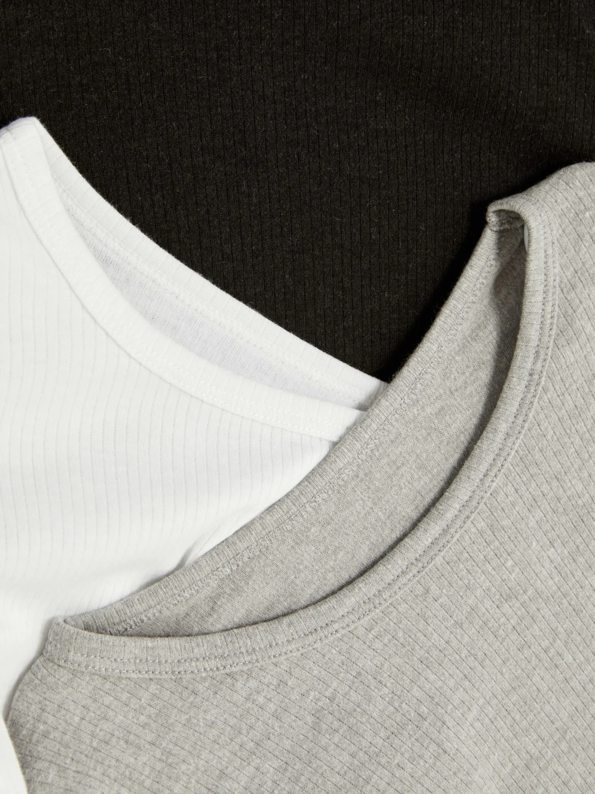 Sous-Vêtement|Primark Lot De 3 Hauts Thermiques à Manches Longues Multicolore
