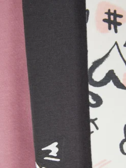 Pantalons Et Leggings|Primark Lot De 3 Leggings à Motifs Variés Anthracite