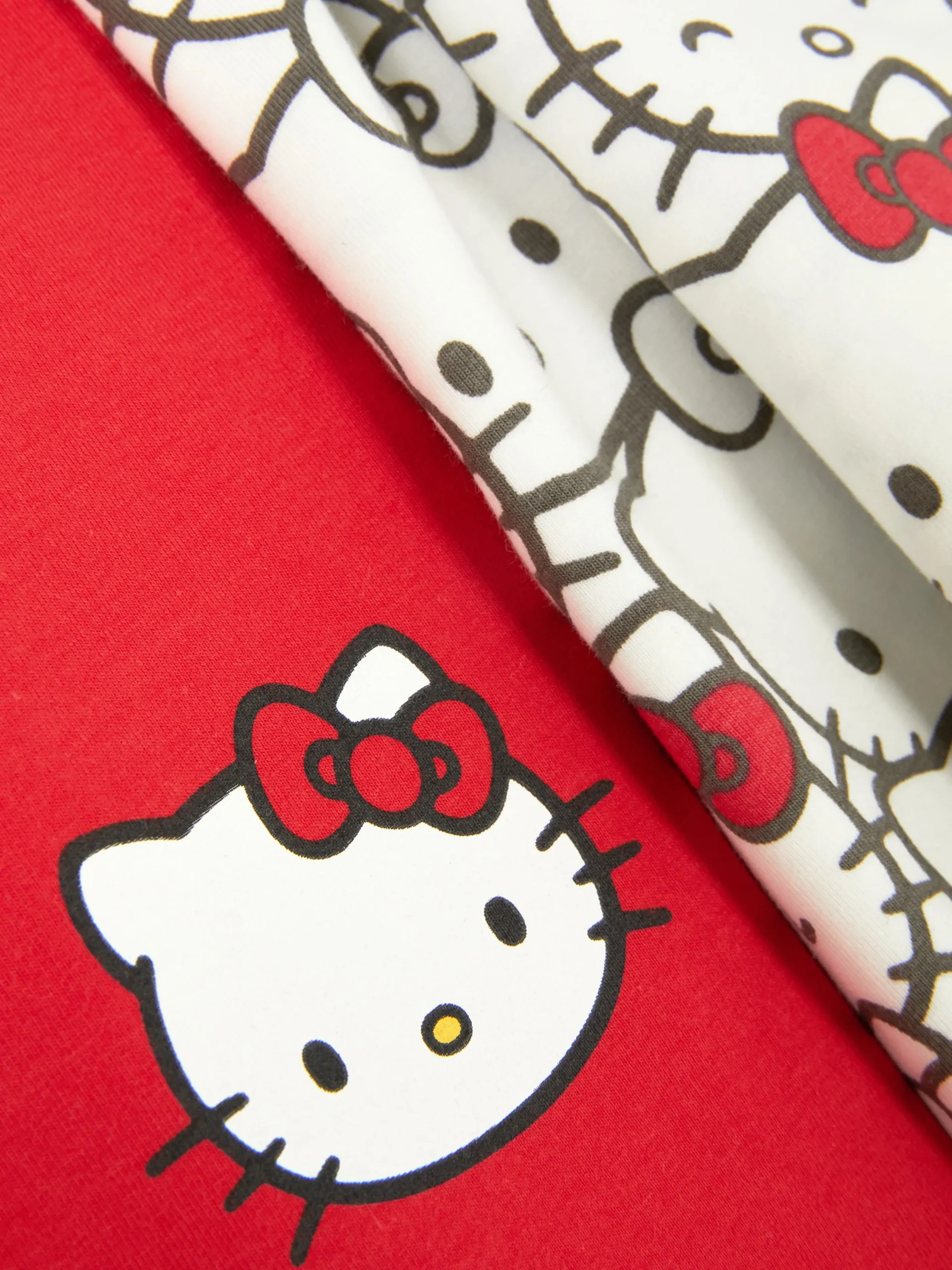 Pantalons Et Leggings|Primark Lot De 2 Leggings Hello Kitty 50e Anniversaire Rouge