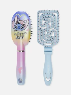Brosses Et Peignes|Primark Lot De 2 Mini Brosses à Cheveux Disney Lilo & Stitch PS... Multicolore