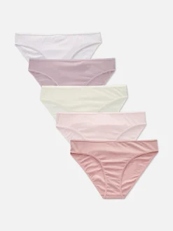 Culotte|Primark Lot De 5 Mini Culottes à Coloris Tendance Rose clair