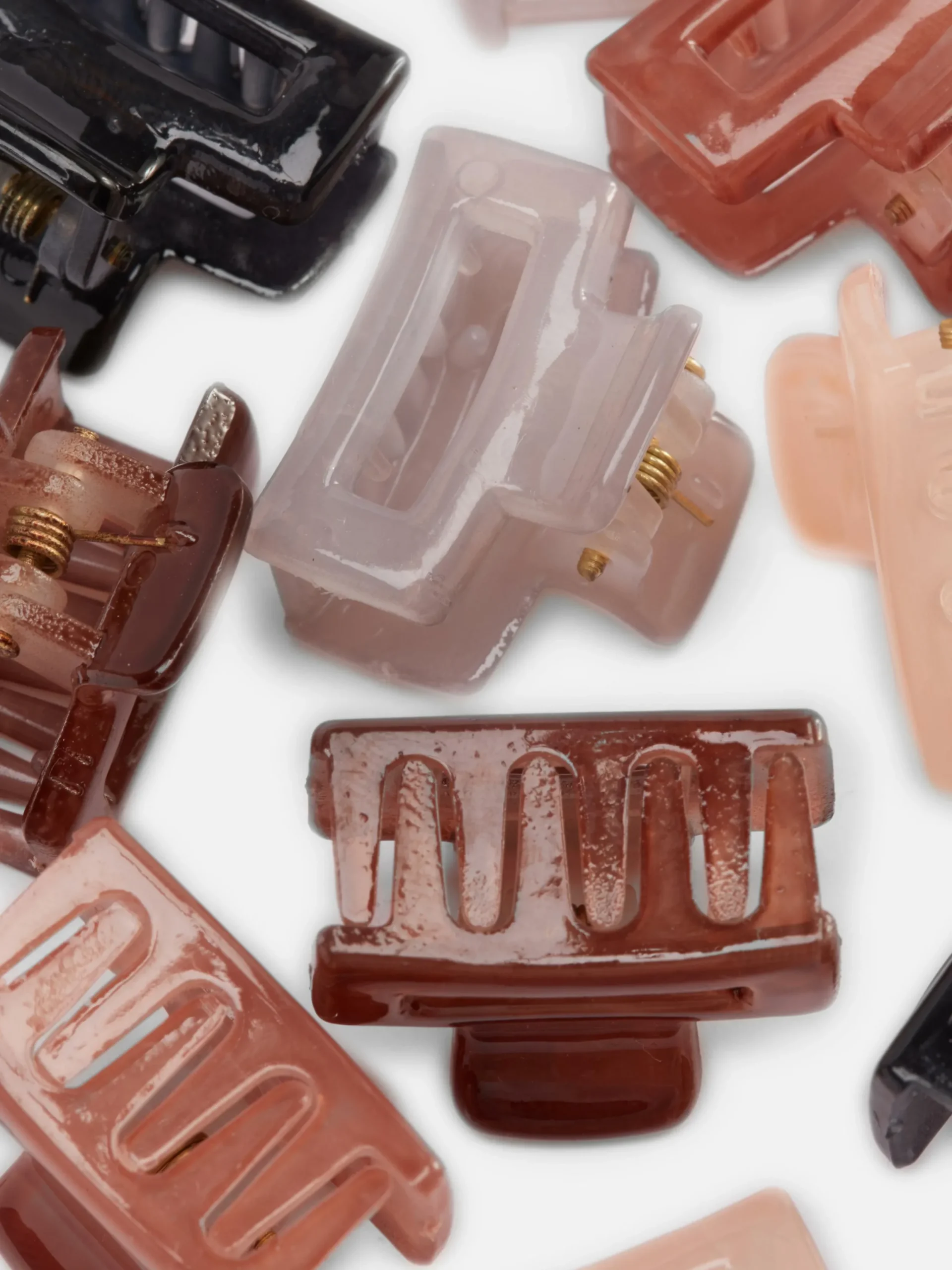Accessoires Cheveux|Primark Lot De 10 Mini Pinces Double Clip Multicolore