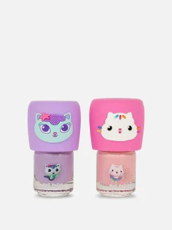 Vernis À Ongles|Primark Lot De 2 Mini Vernis à Ongles Gabby Et La Maison Magique Multicolore