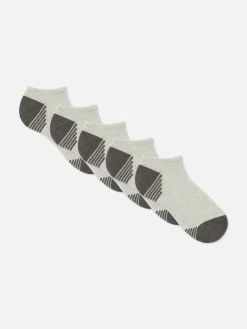 Chaussettes|Primark Lot De 5 Paires De Chaussettes Pour Baskets Gris