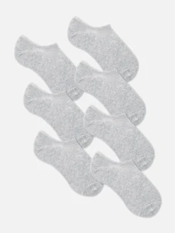 Chaussettes|Primark Lot De 7 Paires De Chaussettes Invisibles Gris