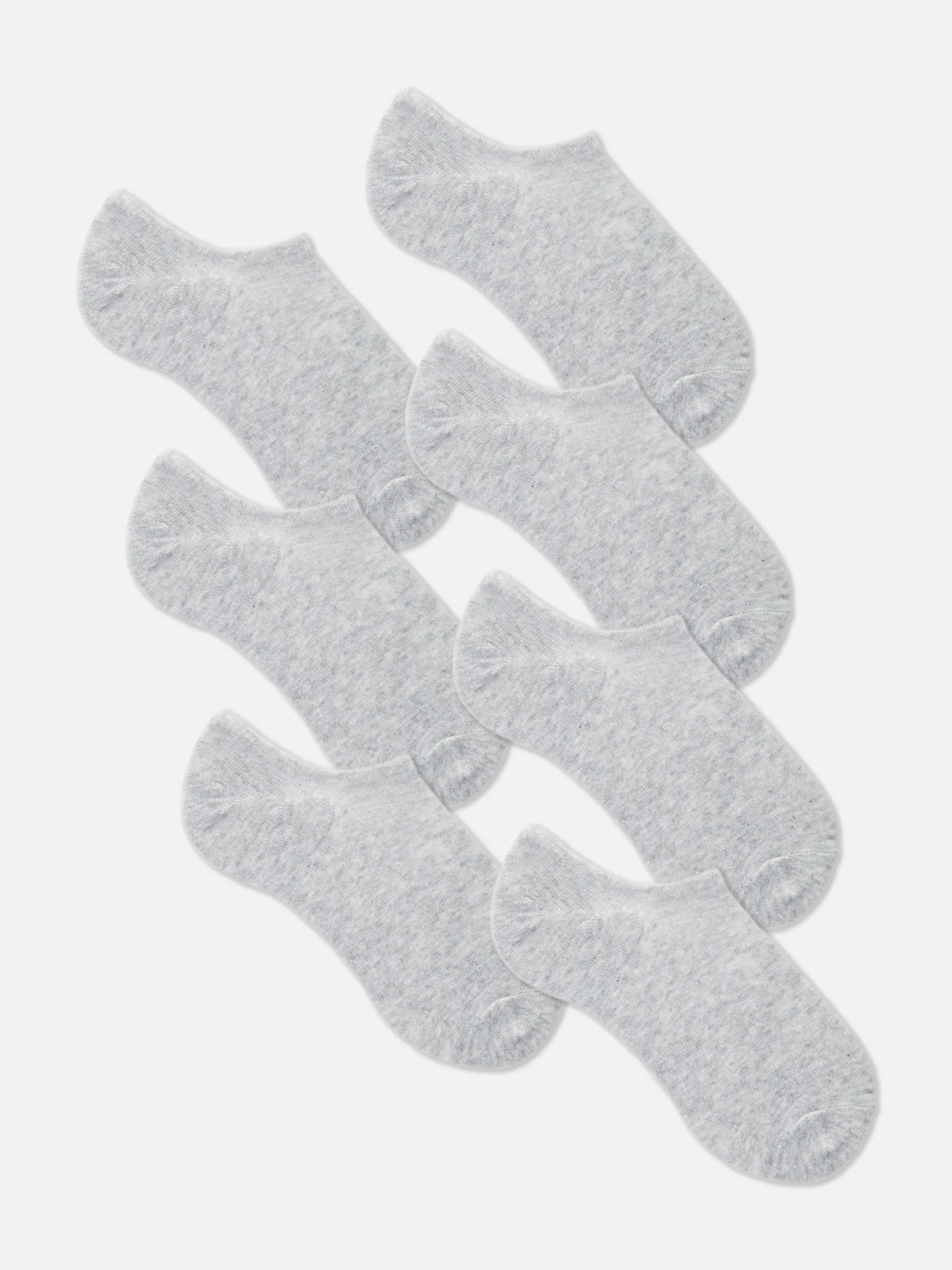 Chaussettes|Primark Lot De 7 Paires De Chaussettes Invisibles Gris