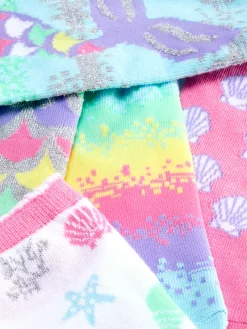 Chaussettes Et Collants|Primark Lot De 5 Paires De Chaussettes à Motifs Sirène Variés Multicolore
