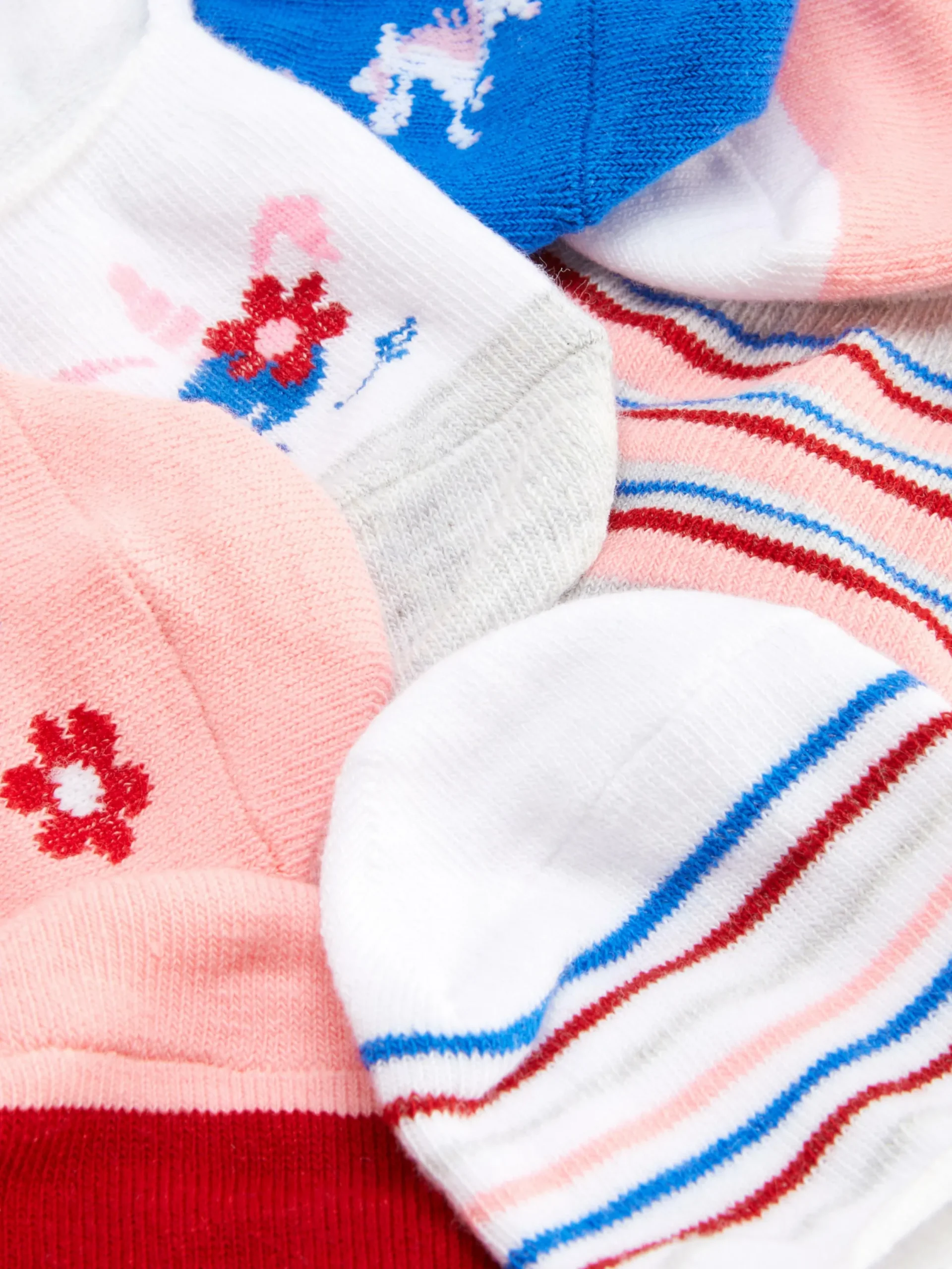 Chaussettes Et Collants|Primark Lot De 7 Paires De Chaussettes Pour Baskets Licorne Multicolore