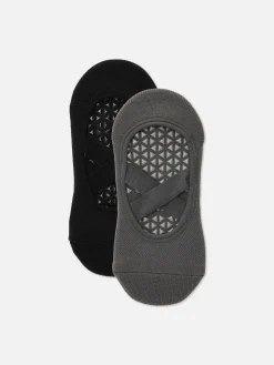Chaussettes|Primark Lot De 2 Paires De Chaussettes De Yoga Multicolore
