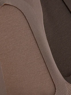 Chaussettes|Primark Lot De 2 Paires De Chaussettes En Microfibre Moka