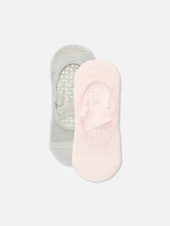Chaussettes|Primark Lot De 2 Paires De Chaussettes De Yoga Rose