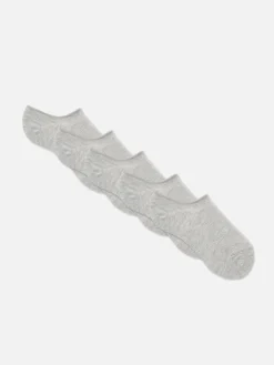 Chaussettes|Primark Lot De 5 Paires De Chaussettes Invisibles Gris