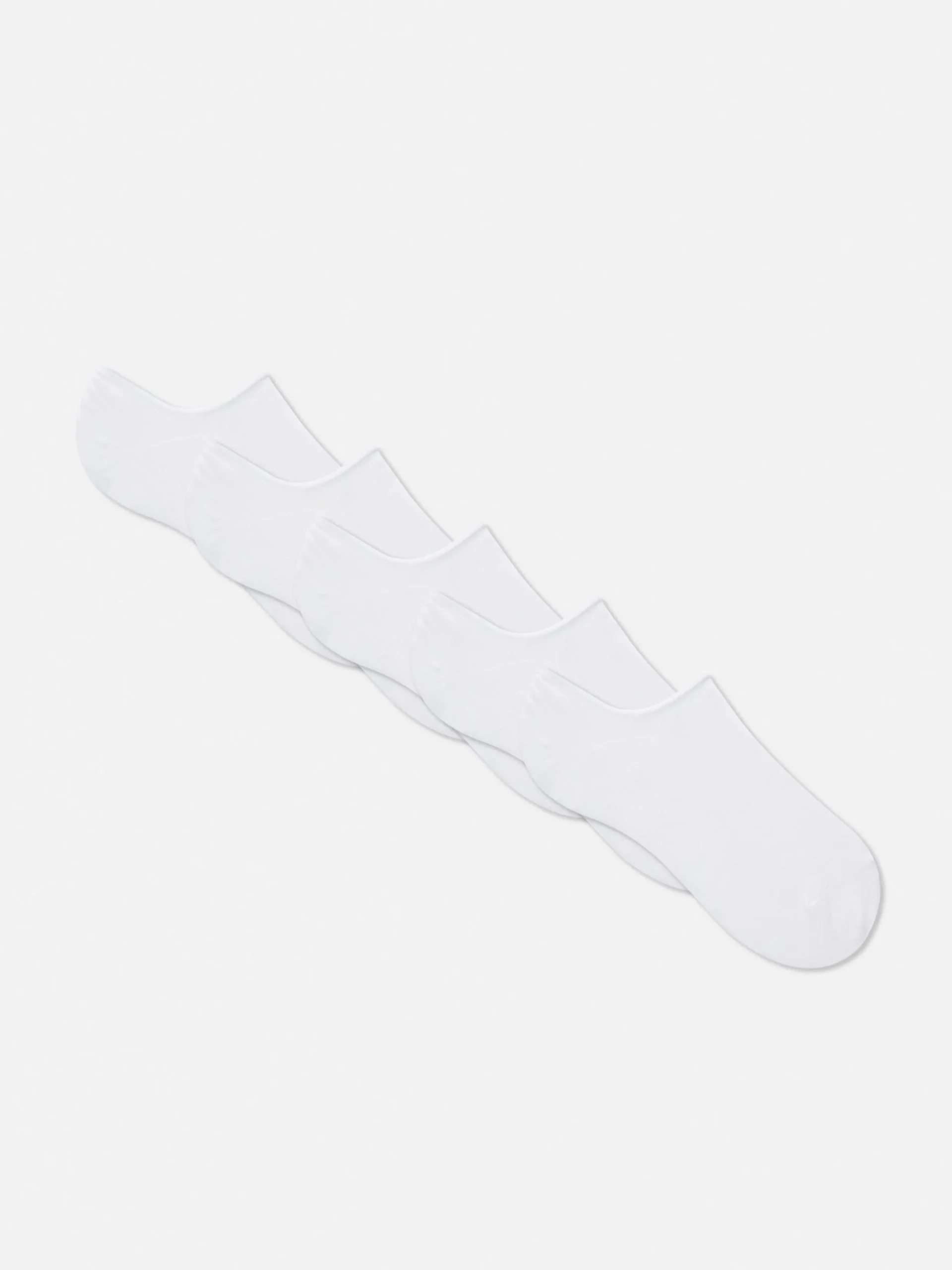 Chaussettes|Primark Lot De 5 Paires De Chaussettes Invisibles Blanc