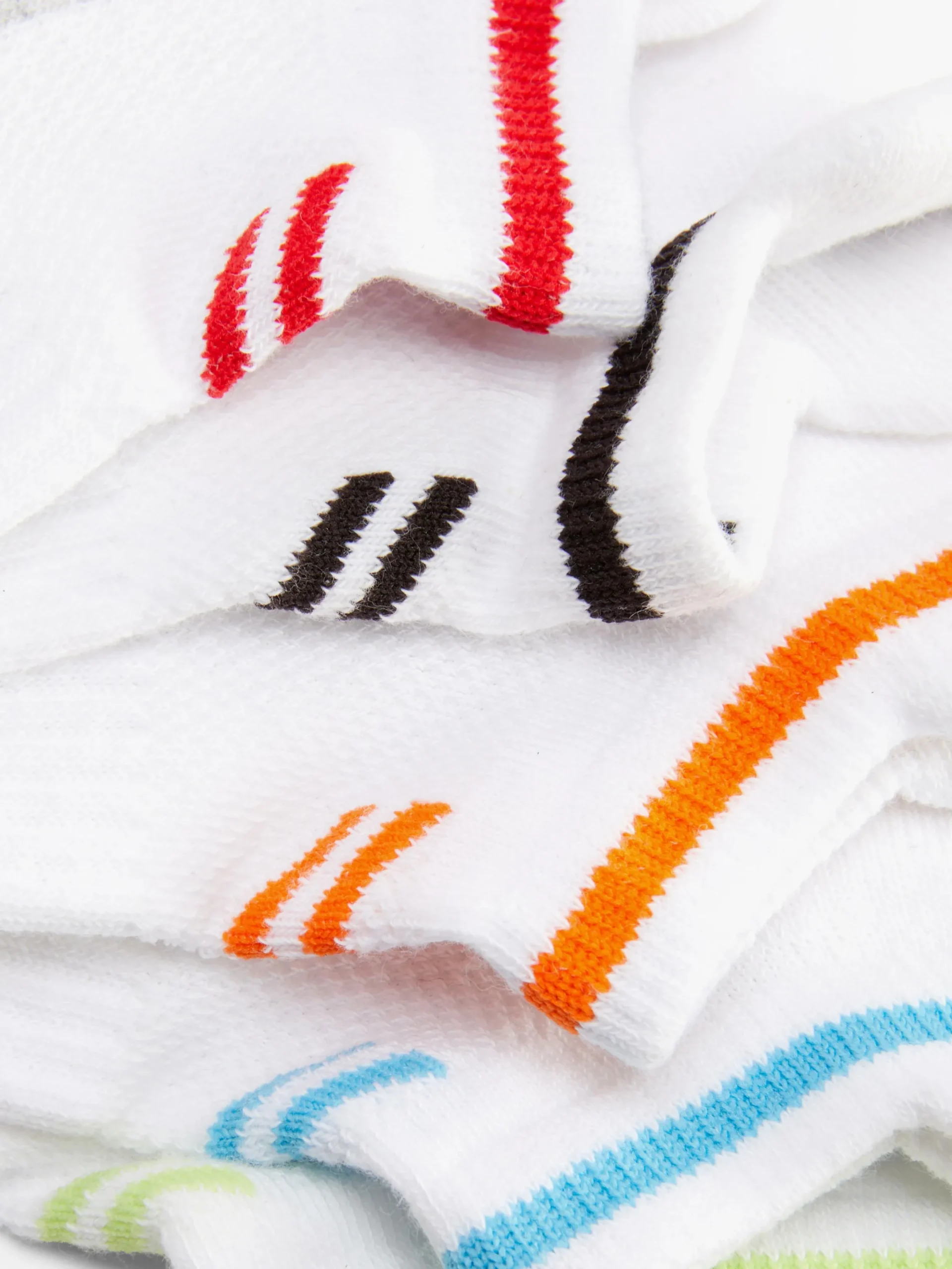 Chaussettes|Primark Lot De 5 Paires De Chaussettes Pour Baskets à Rayures Multicolore