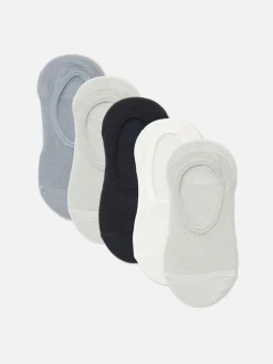 Chaussettes|Primark Lot De 5 Paires De Chaussettes Ton Sur Ton Texturées Bleu foncé