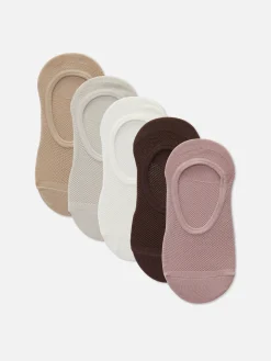 Chaussettes|Primark Lot De 5 Paires De Chaussettes Ton Sur Ton Texturées Nude