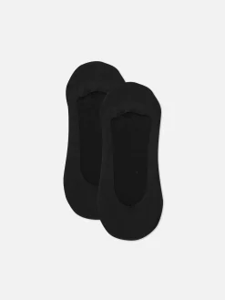 Chaussettes|Primark Lot De 2 Paires De Chaussettes En Microfibre Noir