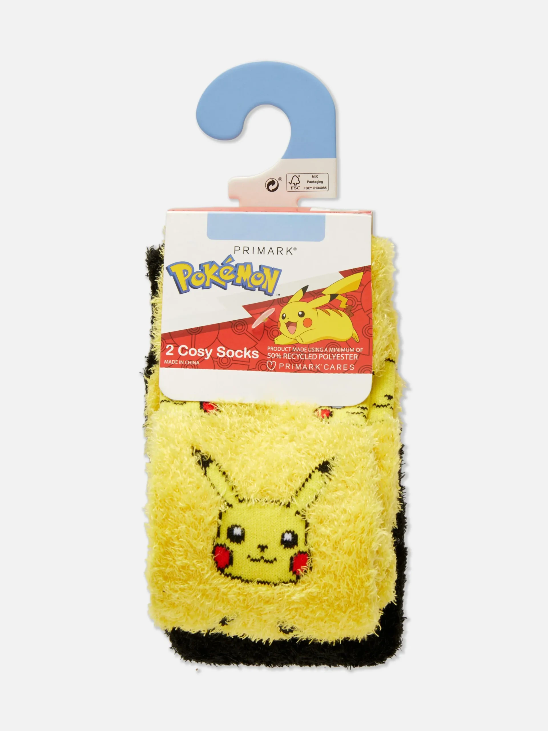 Chaussettes|Primark Lot De 2 Paires De Chaussettes Chaudes Pokémon Jaune
