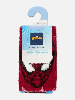 Chaussettes|Primark Lot De 2 Paires De Chaussettes Marvel Spider-Man Rouge