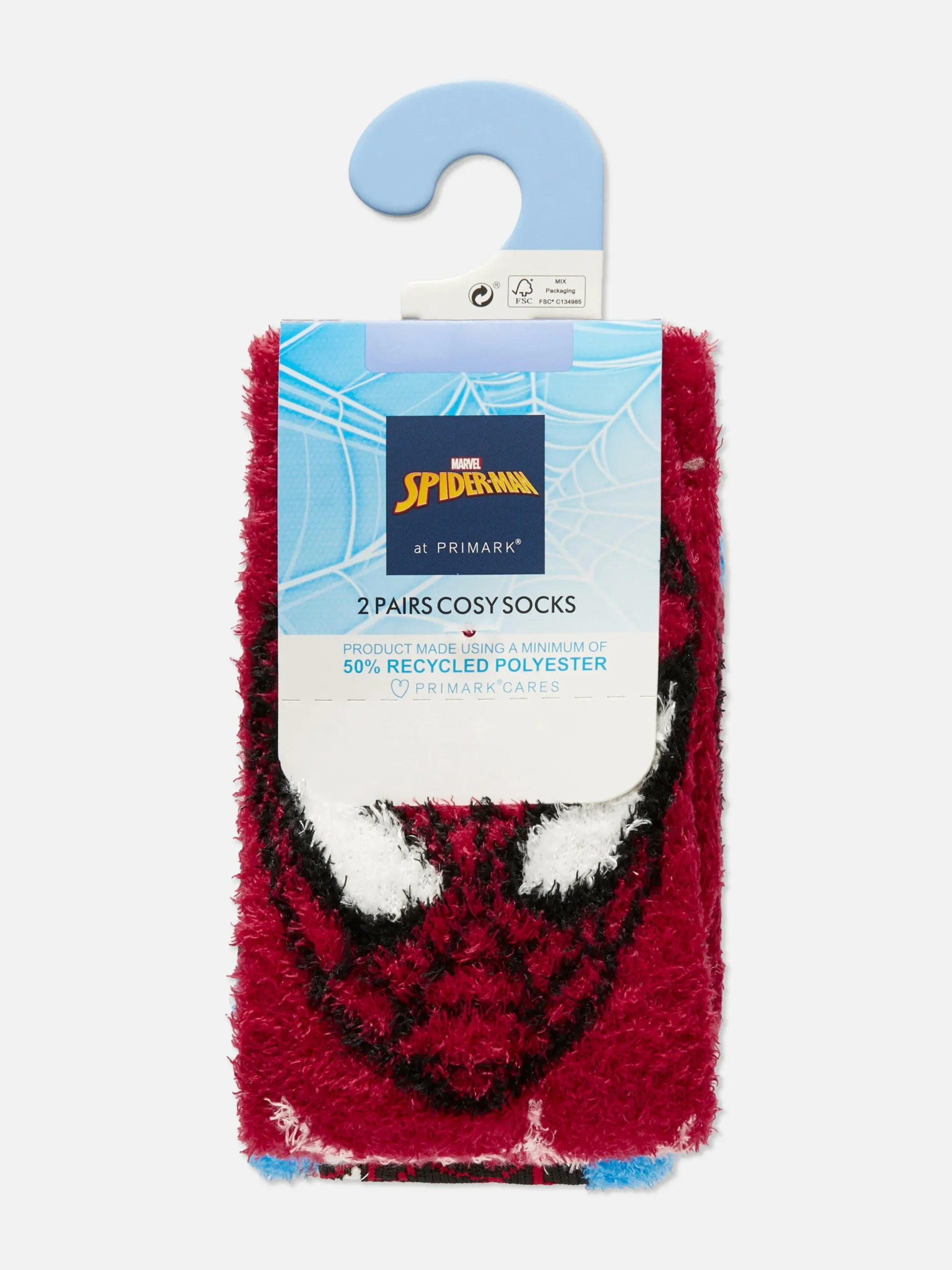 Chaussettes|Primark Lot De 2 Paires De Chaussettes Marvel Spider-Man Rouge