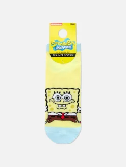 Chaussettes|Primark Lot De 3 Paires De Chaussettes Bob L'éponge Jaune