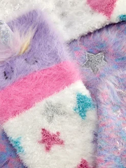 Chaussettes Et Collants|Primark Lot De 2 Paires De Chaussettes Chaudes Licorne Rose