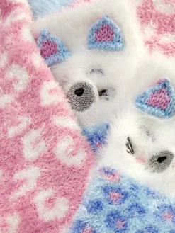 Chaussettes Et Collants|Primark Lot De 2 Paires De Chaussettes Chaudes à Pois Et à Motif Animal Rose