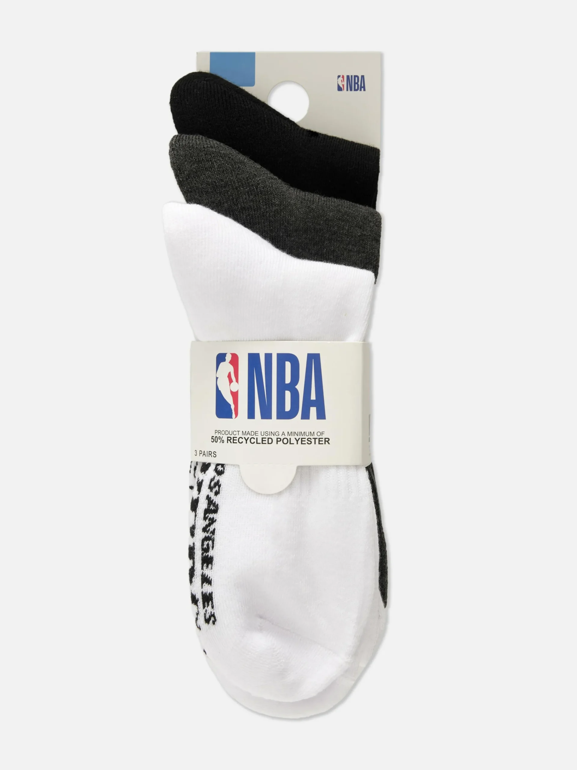Chaussettes|Primark Lot De 3 Paires De Chaussettes NBA Los Angeles Lakers Multicolore