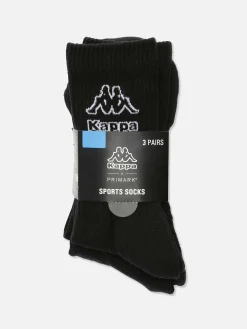 Chaussettes|Vêtements De Sport|Primark Lot De 3 Paires De Chaussettes à Logo Kappa X Noir
