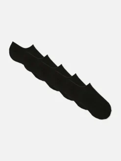 Chaussettes|Primark Lot De 5 Paires De Socquettes Invisibles Noir