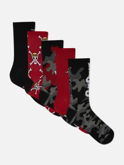 Chaussettes|Primark Lot De 5 Paires De Socquettes One Piece Multicolore