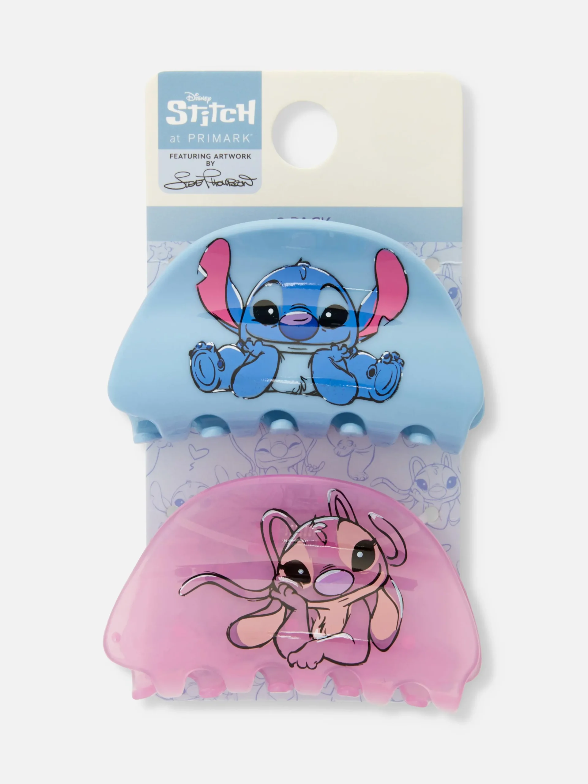 Accessoires Cheveux|Primark Lot De 2 Pinces à Cheveux Disney Lilo & Stitch Bleu