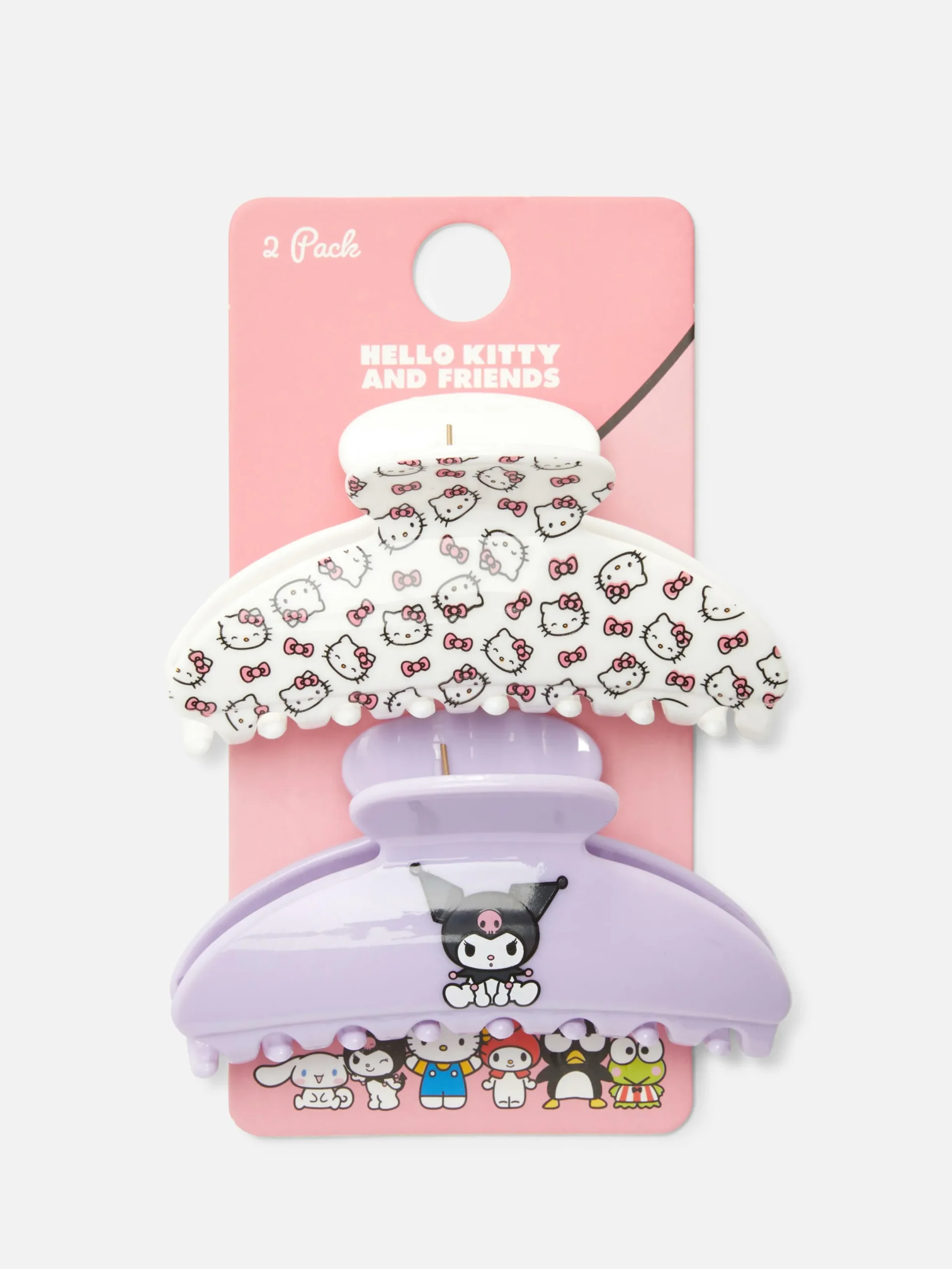 Accessoires Cheveux|Primark Lot De 2 Pinces à Cheveux Pieuvre Hello Kitty And Friends Multicolore