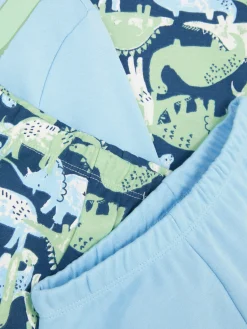 Pyjamas Et Vêtements De Nuit|Primark Lot De 2 Pyjamas à Manches Longues Et Motifs Variés Bleu