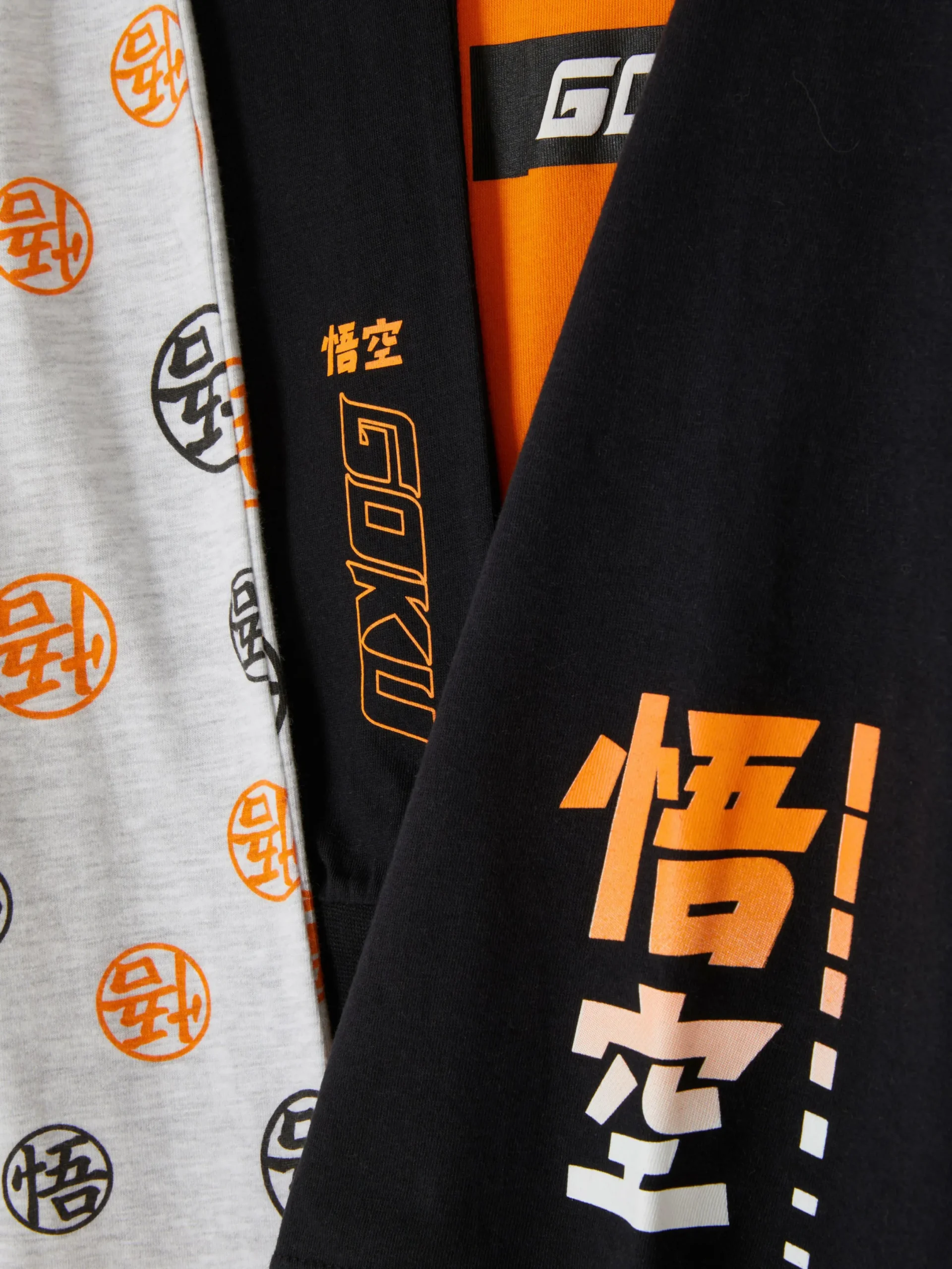 Pyjamas Et Vêtements De Nuit|Primark Lot De 2 Pyjamas à Manches Longues Dragon Ball Z Orange