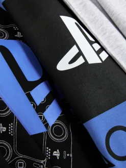 Pyjamas Et Vêtements De Nuit|Primark Lot De 2 Pyjamas à Manches Longues PlayStation Noir