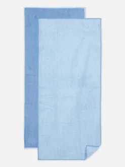 Serviettes|Primark Lot De 2 Serviettes De Sport Bleu