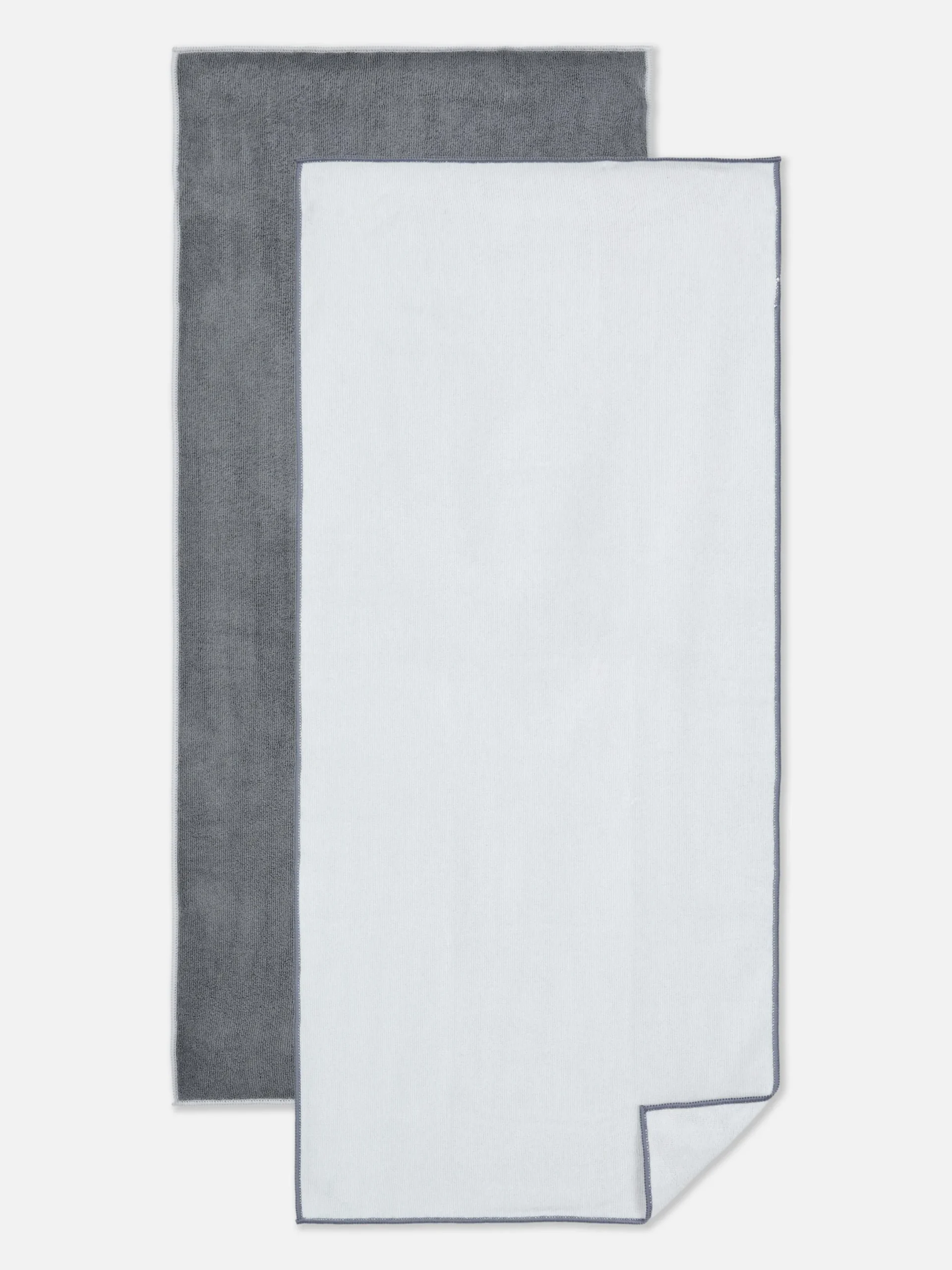 Serviettes|Primark Lot De 2 Serviettes De Sport Gris