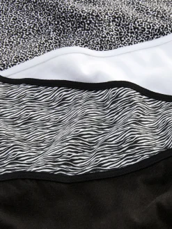 Culotte|Primark Lot De 4 Shorts Pour Tous Les Jours Noir/Blanc