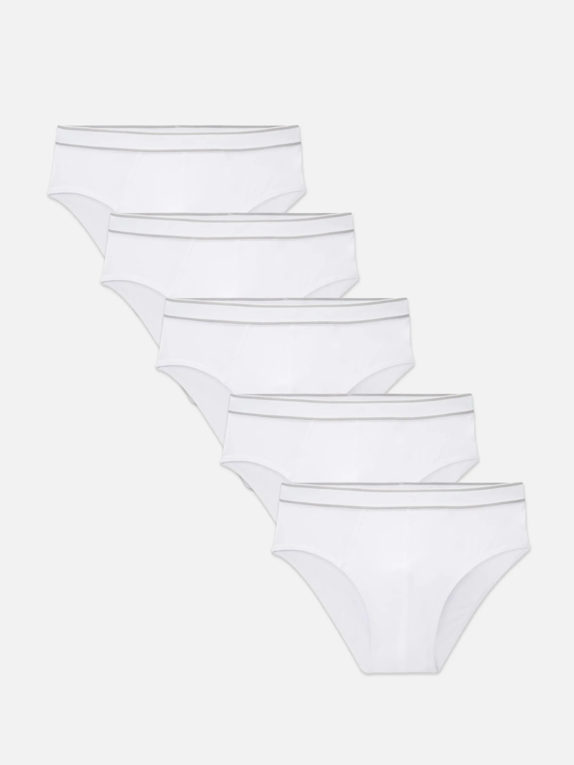 Sous-Vêtements|Primark Lot De 5 Slips Essential Blanc